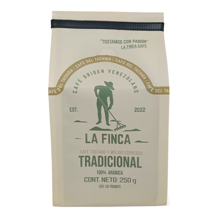 Bolsa de La Finca Tradicional 250 g, vista de frente